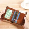 Men Wallet Genuine Leather Rfid Blocking Trifold Wallet Vintage. 100% Orginal - Image 2