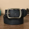 3.8 Width High Quality Pure Cowhide Genuine Leather Men's Fashion Brass Buckle Belts Luxury Brand Jeans Belts for Men Luxury - Image 6