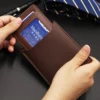 Men's Short Wallet Multi-Function Metal Edge Quick Access Card Holder RFID Blocking Slim Design - Image 3