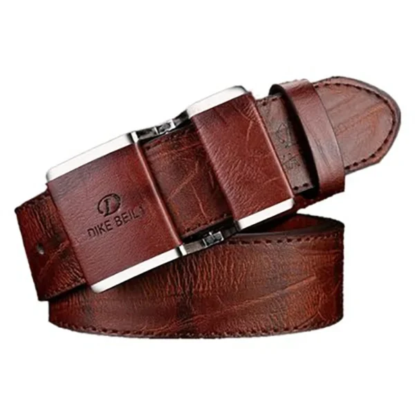 New men's belt korean fashion smooth buckle business casual belt fashion young men's trouser designer luxury brand belts - Image 3